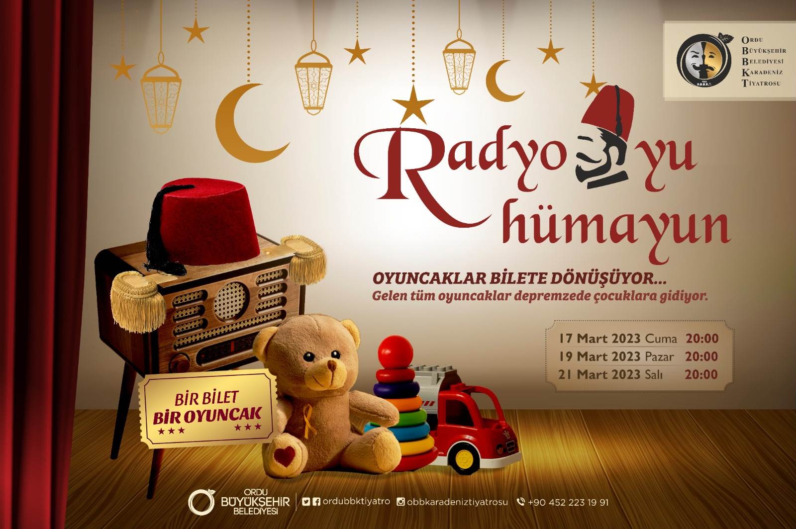 OBBKT'NİN OYUNLARINA BİLETLE DEĞİL OYUNCAKLA GİRİLECEK